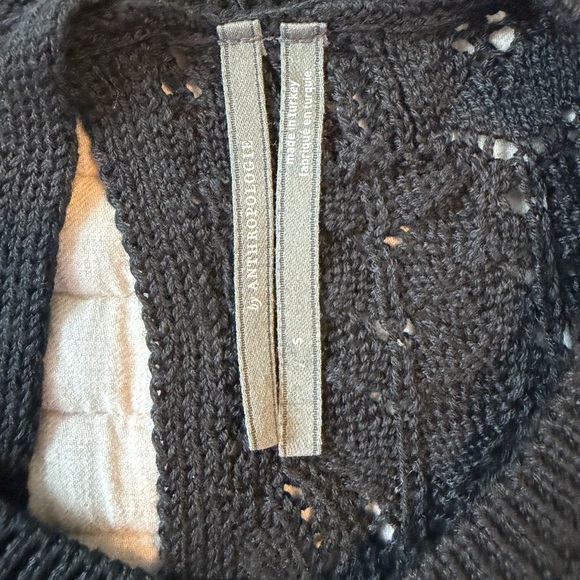 Anthropologie Charcoal Knit Sweater - Picture 2 of 4